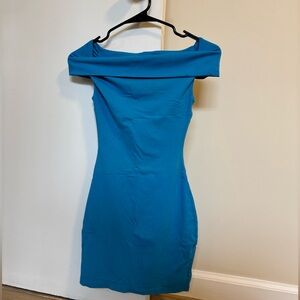 Aritzia Strapless Blue Dress